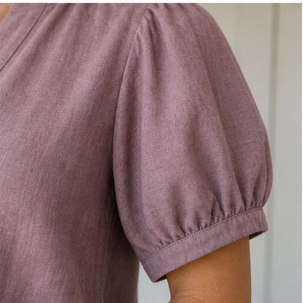 Mauve Ruffle Blouse - Picture 5 of 6